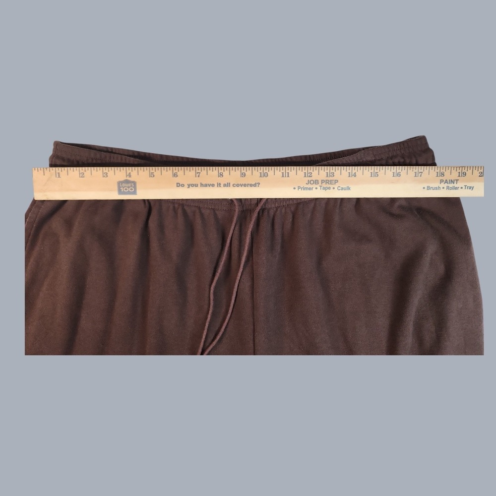 Hasting & Smith Women's Brown Elastic Waist Capri Pants 2X Polyester Blend - Picture 3 of 6